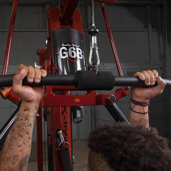 Body-Solid Single Stack Home Gym G6BR - Man pulling weights