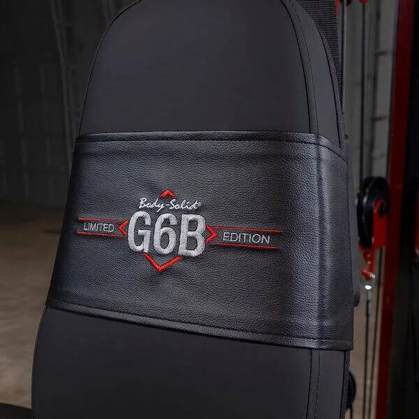 Body-Solid Single Stack Home Gym G6BR - Close up picture of Body Solid G6B Logo