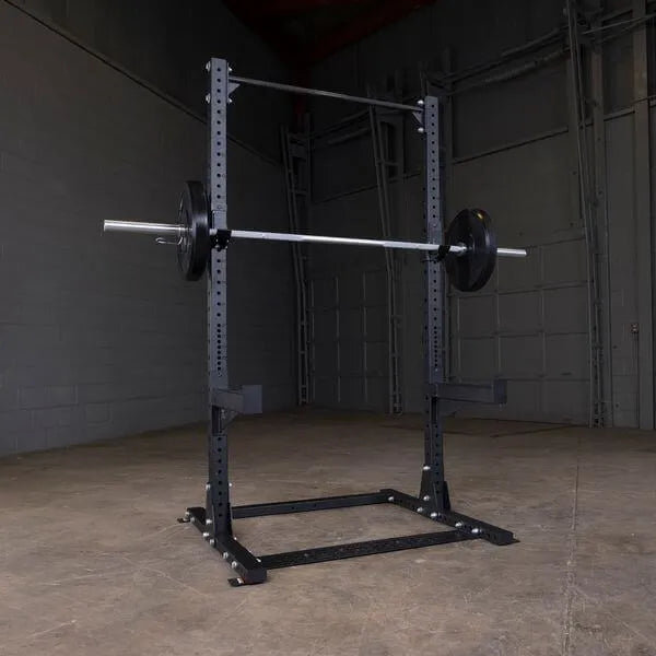 Body Solid SPR500 Pro Club Line Half Cage - with barbels on it 