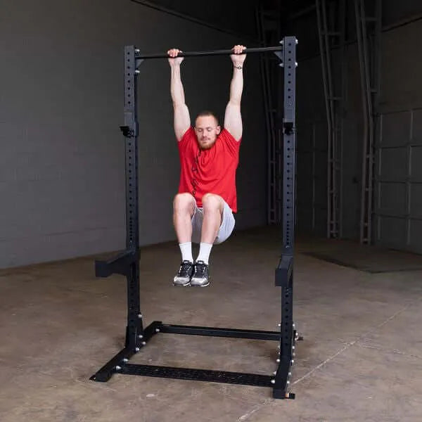 Body Solid SPR500 Pro Club Line Half Cage - man doing pull ups