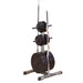 Body-Solid Standard Plate Tree & Bar Holder GSWT - With black gym plates 3D picture