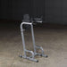 Body-Solid Vertical Knee Raise and Dip GVKR60 - Set up in a room with gray metal walls