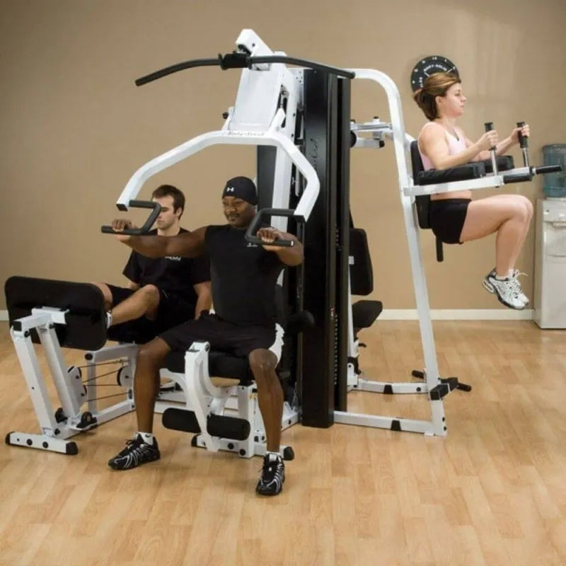 Body-Solid Vertical Knee Raise Station VKR30 - 3 people working out 