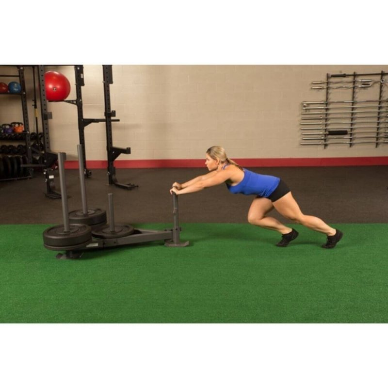 Body-Solid Weight Sled GWS100 - Woman pushing weights