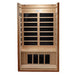 Dynamic Barcelona 1-2-Person Low EMF FAR Infrared Sauna - Inside view without door and roof