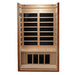 Dynamic Barcelona Elite 1-2-Person Ultra Low EMF FAR Infrared Sauna (Canadian Hemlock) - Inside view without door and roof