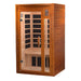 Dynamic Barcelona Elite 1-2-Person Ultra Low EMF FAR Infrared Sauna (Canadian Hemlock) - Side 3D view