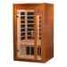 Dynamic Barcelona Elite 1-2-Person Ultra Low EMF FAR Infrared Sauna (Canadian Hemlock) - Side 3D view