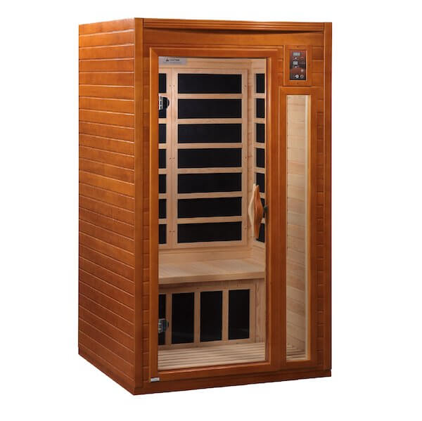 Dynamic Barcelona Elite 1-2-Person Ultra Low EMF FAR Infrared Sauna (Canadian Hemlock) -