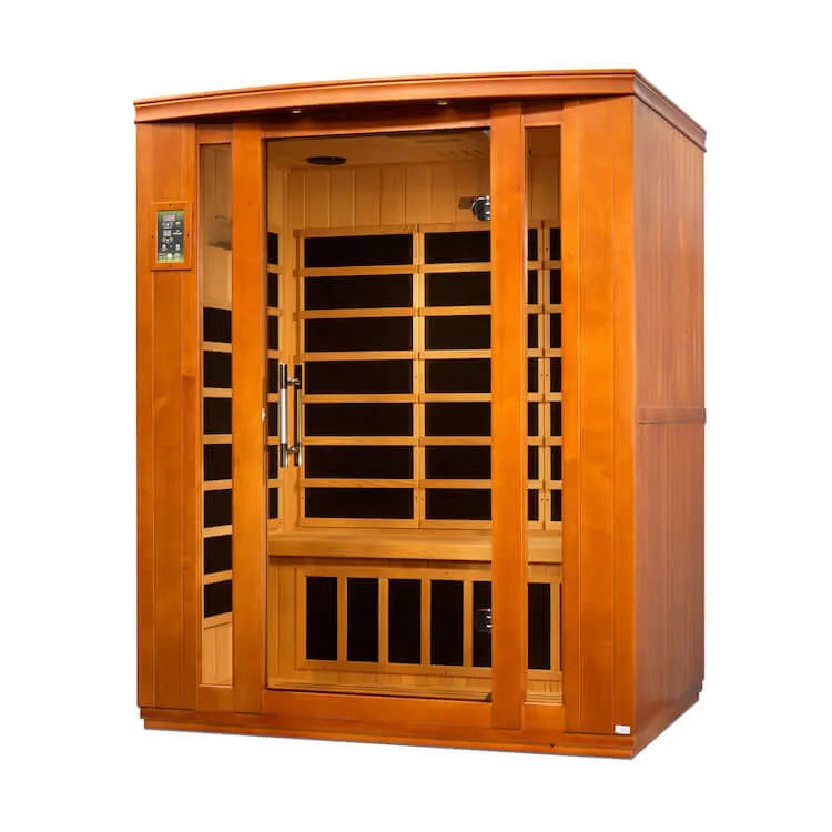 Dynamic Bellagio 3-Person Low EMF FAR Infrared Sauna (Canadian Hemlock) - Side view