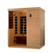 Dynamic Bilbao 3-Person Ultra Low EMF FAR Infrared Sauna (Canadian Hemlock) - Side view