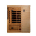 Dynamic Bilbao 3-Person Ultra Low EMF FAR Infrared Sauna (Canadian Hemlock) - Front view of sauna