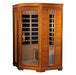 Dynamic Heming Elite 2-Person Corner Ultra Low EMF FAR Infrared Sauna (Canadian Hemlock) - Side view of sauna