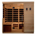Dynamic La Sagrada 6-Person Ultra Low EMF FAR Infrared Sauna (Canadian Hemlock) - Front view of sauna