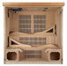 Dynamic Monaco 6-Person Ultra Low EMF FAR Infrared Sauna (Canadian Hemlock) - Front interior view of sauna 