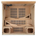 Dynamic Monaco 6-Person Ultra Low EMF FAR Infrared Sauna (Canadian Hemlock) - Front interior view of sauna 