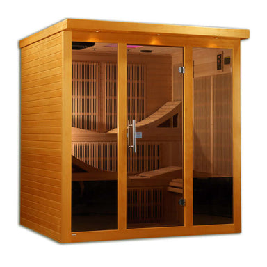 Dynamic Monaco 6-Person Ultra Low EMF FAR Infrared Sauna (Canadian Hemlock) -