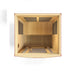 Dynamic San Marino Elite 2-Person Ultra Low EMF FAR Infrared Sauna (Canadian Hemlock) - Top view of sauna