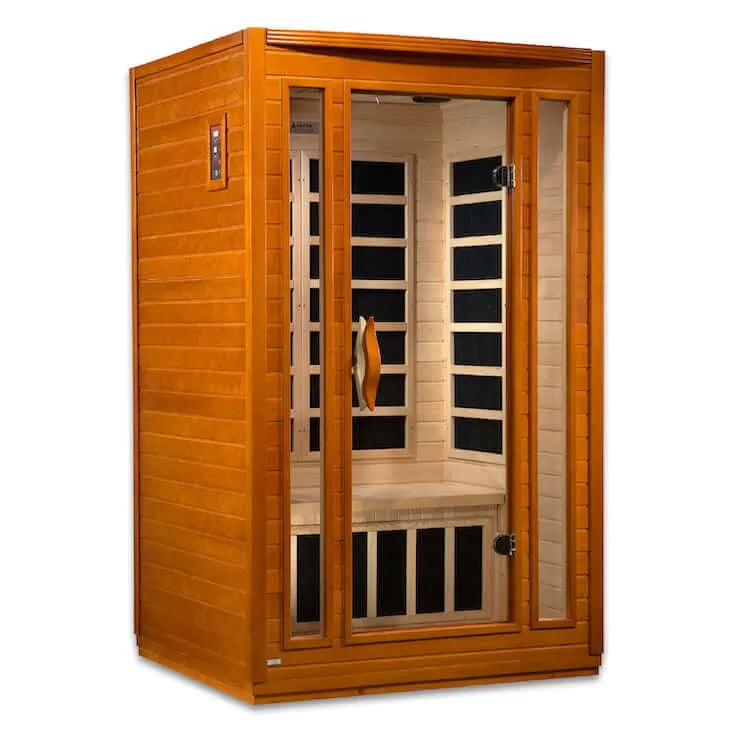 Dynamic San Marino Elite 2-Person Ultra Low EMF FAR Infrared Sauna (Canadian Hemlock) -