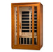 Dynamic San Marino Elite 2-Person Ultra Low EMF FAR Infrared Sauna (Canadian Hemlock) - Front view of sauna