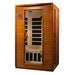 Dynamic Versailles 2-Person Low EMF FAR Infrared Sauna - side view photo of the product with glass door with visible interiors