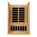 Dynamic Versailles 2-Person Low EMF FAR Infrared Sauna - Interiors of the sauna aesthetic materials 
