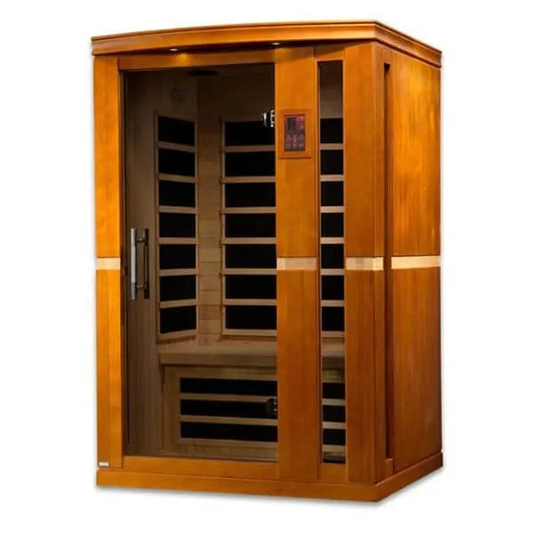 Dynamic Vittoria 2-Person Low EMF FAR Infrared Sauna (Canadian Hemlock) - side view photo