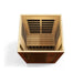 Dynamic Vittoria 2-Person Low EMF FAR Infrared Sauna (Canadian Hemlock) - top view with visible features of the inside. 