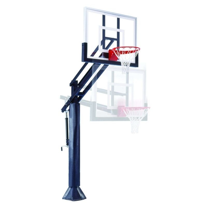 First Team Attack In-Ground Adjustable Basketball Hoop - adjusted