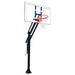 First Team Attack In-Ground Adjustable Basketball Hoop - clear backboard