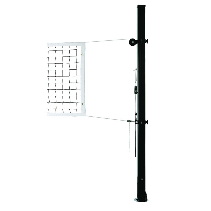 First Team Blast 3 1/2" Aluminum Outdoor Volleyball Net System - net attached to pole