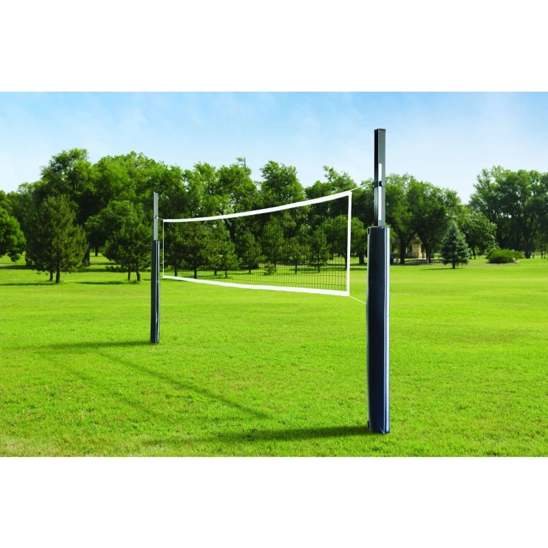 First Team Blast 3 1/2" Aluminum Outdoor Volleyball Net System - on grass