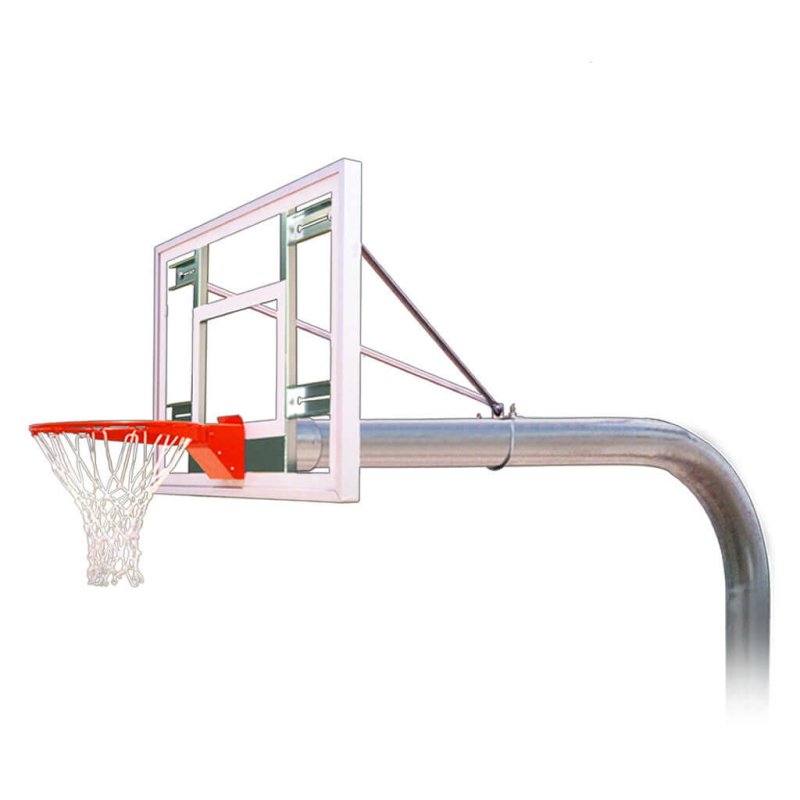 First Team Brute In-Ground Fixed Height Basketball Hoop - acrylic backboard