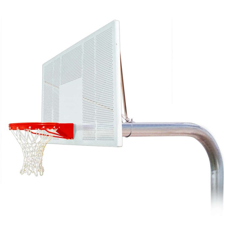 First Team Brute In-Ground Fixed Height Basketball Hoop - perforated board