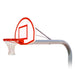 First Team Brute In-Ground Fixed Height Basketball Hoop - red and white board and rim