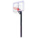 First Team Champ In-Ground Adjustable Basketball Hoop - purple backboard border