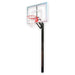 First Team Champ In-Ground Adjustable Basketball Hoop - multicolored backboard border