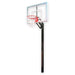 First Team Champ In-Ground Adjustable Basketball Hoop - multicolored backboard border