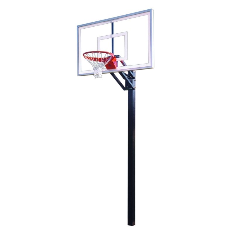 First Team Champ In-Ground Adjustable Basketball Hoop - wider backboard