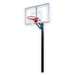 First Team Champ In-Ground Adjustable Basketball Hoop - red rim