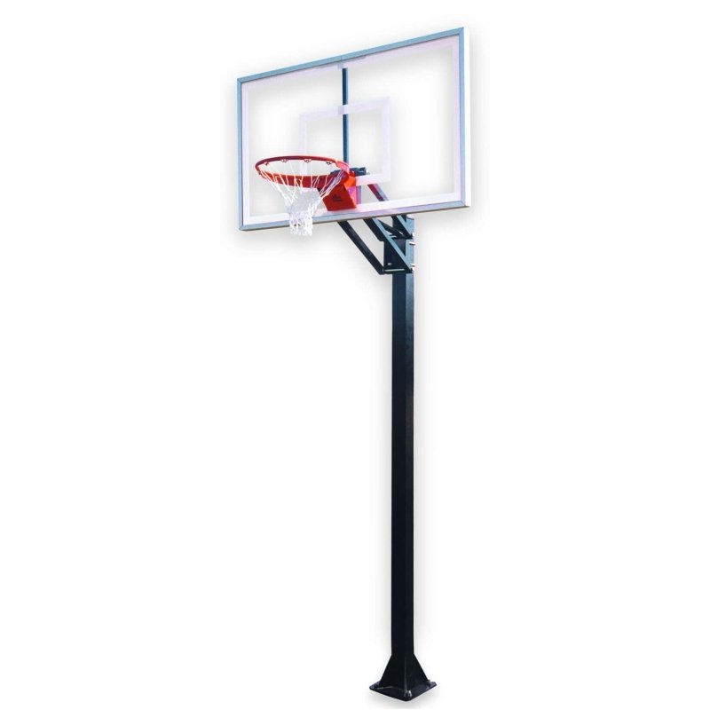 First Team Champ In-Ground Adjustable Basketball Hoop - zoomed in view