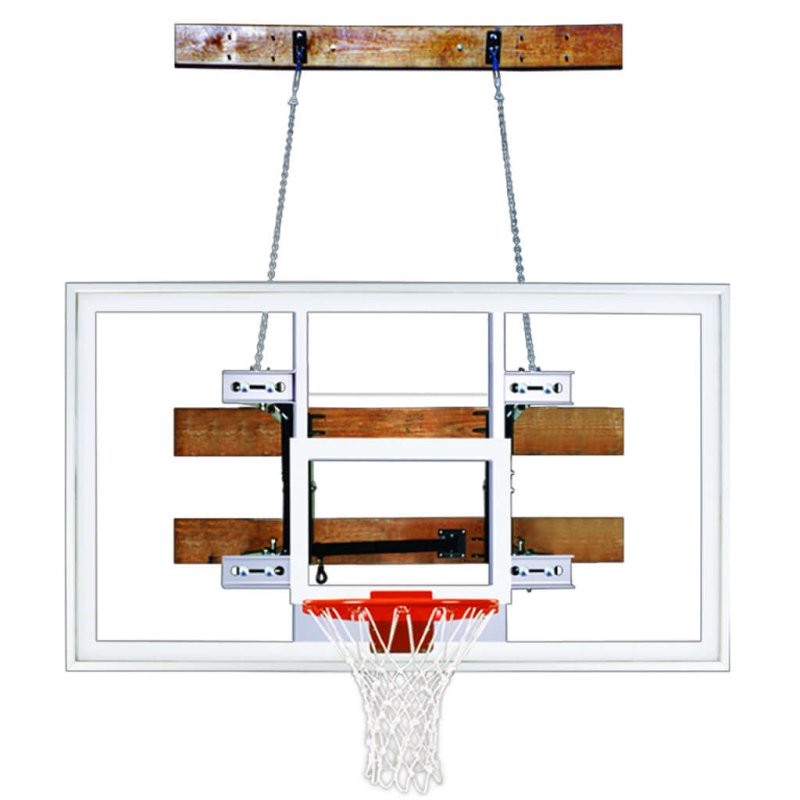 First Team FoldaMount46 Wall Mount Basketball Hoop - white background