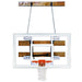 First Team FoldaMount68 Wall Mount Basketball Hoop - red rim