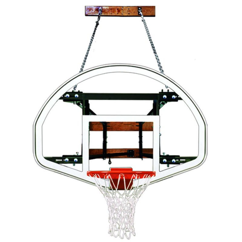 First Team FoldaMount68 Wall Mount Basketball Hoop - spherical backboard