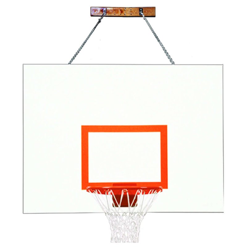 First Team FoldaMount68 Wall Mount Basketball Hoop - white and red board