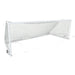 First Team Golden Goal 44 Square Aluminum Portable Soccer Goal - net fullview on white background