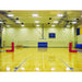 First Team Horizon Competition Portable Volleyball Net System - in playing court front view