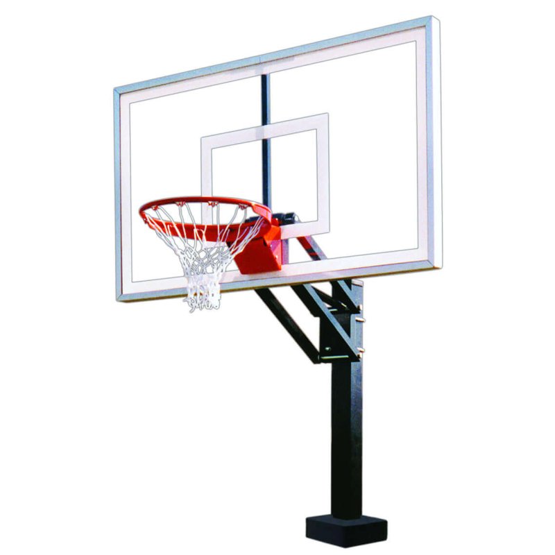 First Team HydroChamp Poolside Basketball Hoop - closed up view