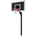 First Team Legacy In-Ground Fixed Height Basketball Hoop - black backboard