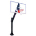 First Team Legend In-Ground Fixed Height Basketball Hoop - red rim 3D picture